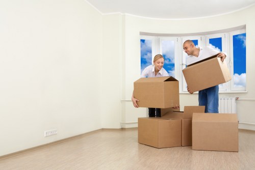 Local removal van prepared for a White City home or office move