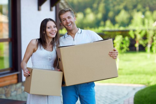 Professional van mover handling a local move in White City