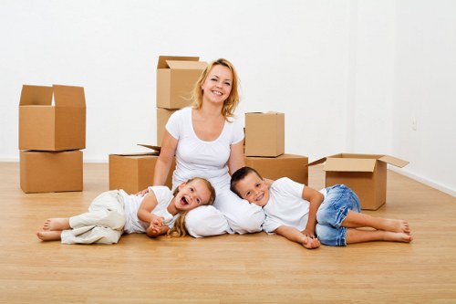 Professional packing materials used for a White City relocation
