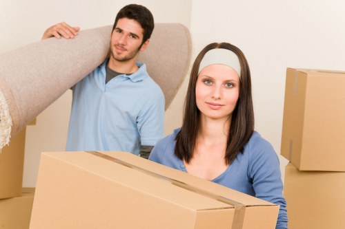 Local movers handling apartment access and stairs in White City