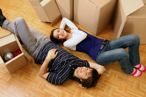 Commercial movers supporting an office relocation in White City